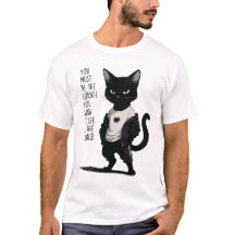 Gato Negro Feroz Sé El Cambio Frase - Inspiración