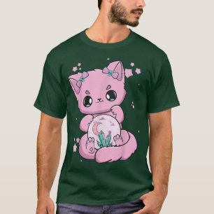 Camiseta Gato Negro Gatito Cute Asombroso Anime Neko Pastel