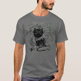 Camiseta Gato negro, gato lindo, gato negro, gato