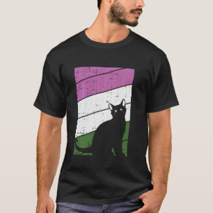 Camiseta Gato Negro Género Orgullo Gay Kitty Lgbt Q Orgullo
