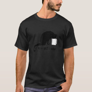 Camiseta Gato Negro Haz Lo Que Quiero Taza Roja Divertido M