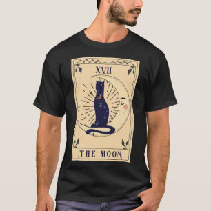 Camiseta Gato negro La tarjeta tarot lunar Tarot Witchen Vi