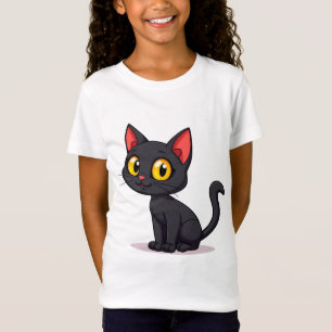 Camiseta Gato negro lindo