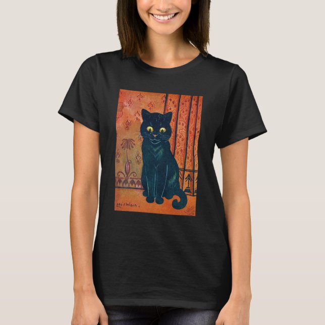Camiseta gato negro, Louis Wain (Anverso)