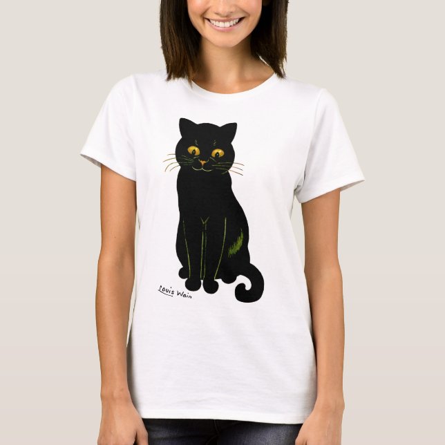 Camiseta Gato negro, Louis Wain (Anverso)