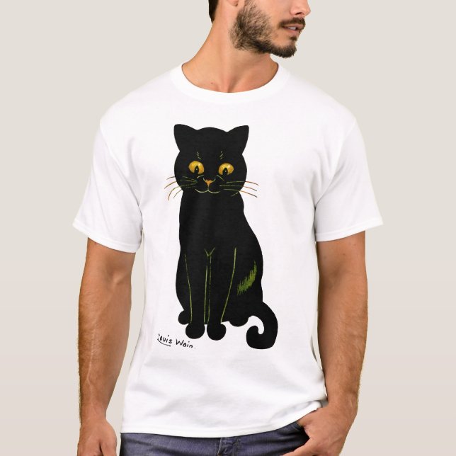 Camiseta Gato negro, Louis Wain (Anverso)
