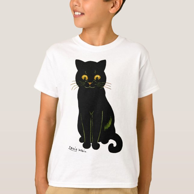 Camiseta Gato negro, Louis Wain (Anverso)