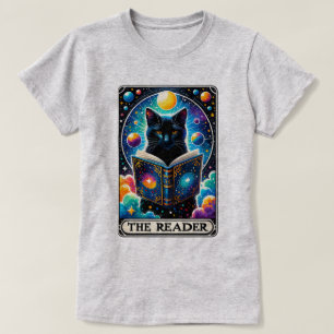 Camiseta Gato negro mágico - El lector - Tarot Card T-Shirt