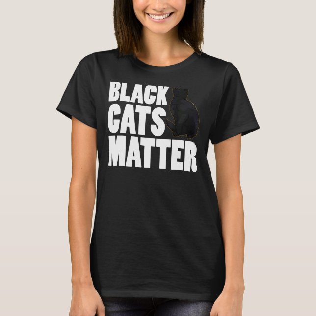 Camiseta Gato negro Matar gatitos Mascotas Hombres Gato osc (Anverso)