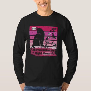 Camiseta Gato negro ¿Me estás comiendo bien?