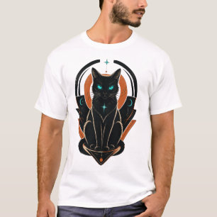 Camiseta Gato negro misterioso