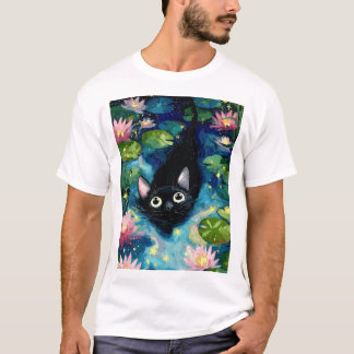Camiseta Gato negro muy lindo