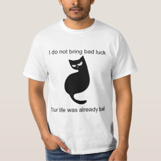 Camiseta Gato negro no traigo mala suerte