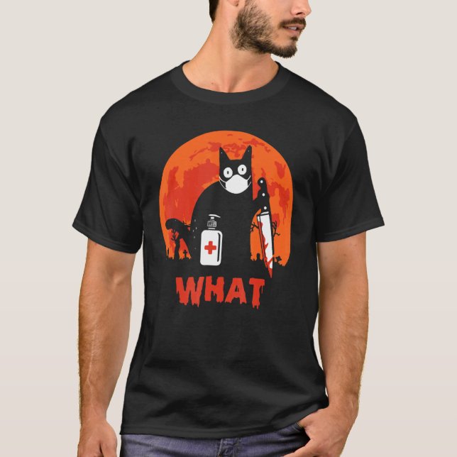 Camiseta Gato negro qué gato asesino con gato negro de cuch (Anverso)