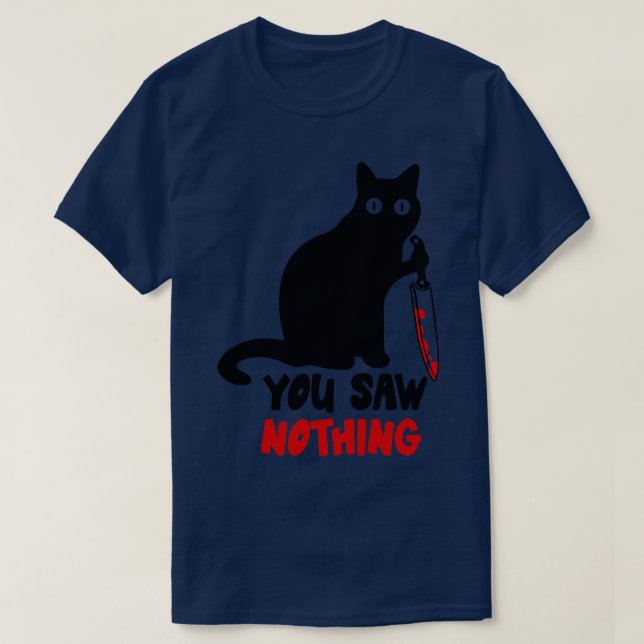 Camiseta Gato negro que no viste (Diseño del anverso)