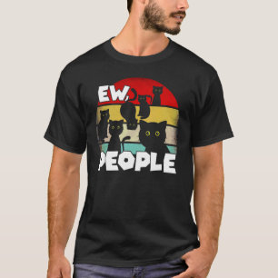 Camiseta Gato Negro Retro Ew Gente Meowy C