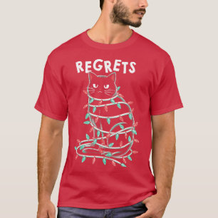 Camiseta Gato negro sobre las luces de Navidades de Tobe Fo