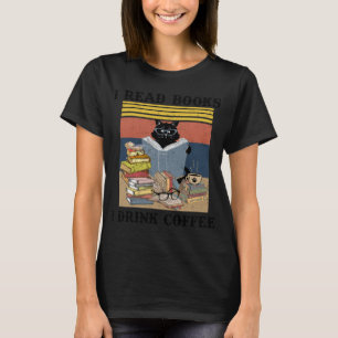 Camiseta Gato negro Thatu2019s Lo que leo libros que mango
