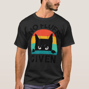 Camiseta Gato negro-TShirt No Fluff Dado Regalo De Gatito G