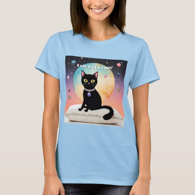 Camiseta Gato Negro - Vamos a estar cómodos (Anverso)