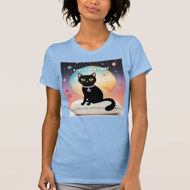 Camiseta Gato Negro - Vamos a estar cómodos (Anverso)