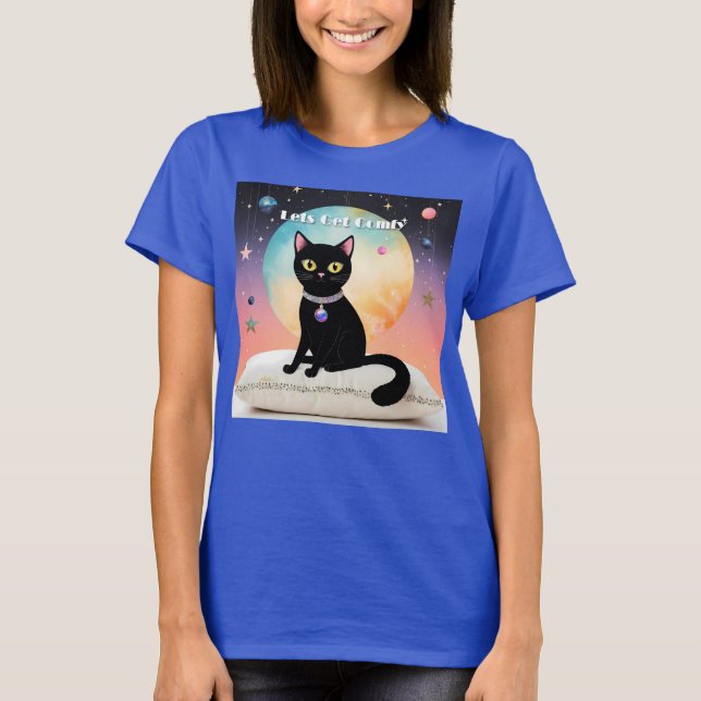 Camiseta Gato Negro - Vamos a estar cómodos (Anverso)
