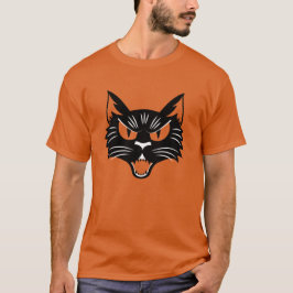 Camiseta Gato negro vintage de Halloween