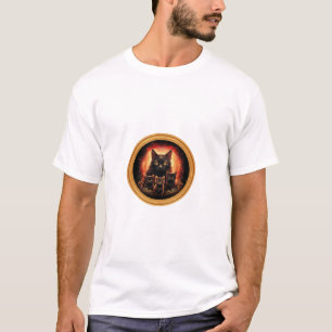 Camiseta Gato Negro Y Sus Tres Gatitos