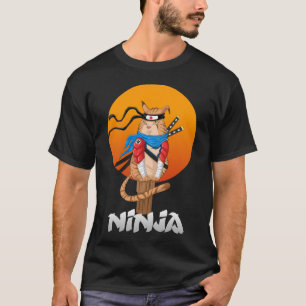 Camiseta gato ninja