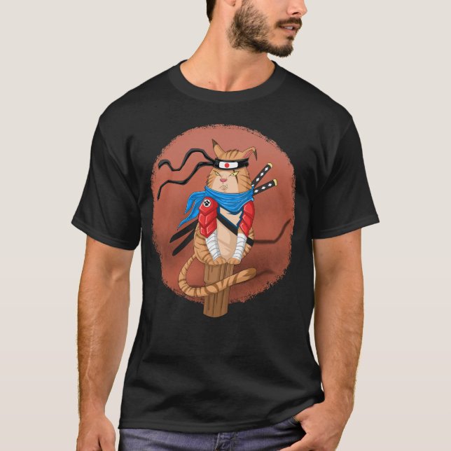 Camiseta gato ninja (Anverso)