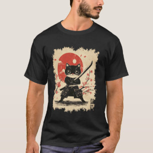 Camiseta Gato Ninja (Gatito Guerrero Japonés)