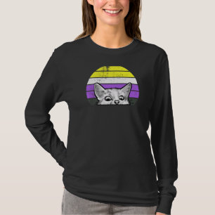 Camiseta Gato no binario de Bandera de Orgullo