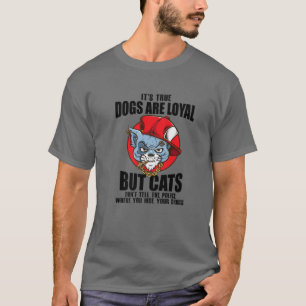 Camiseta Gato No Nieva Perros Leales Graciosos Personalizad