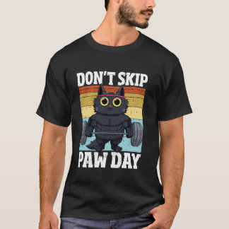 Camiseta Gato No Se Salte Día De Pata Divertido Gato De Gim