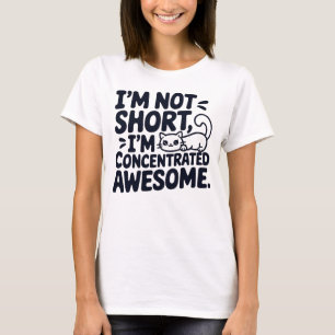 Camiseta Gato, no soy corto, estoy concentrado increíble