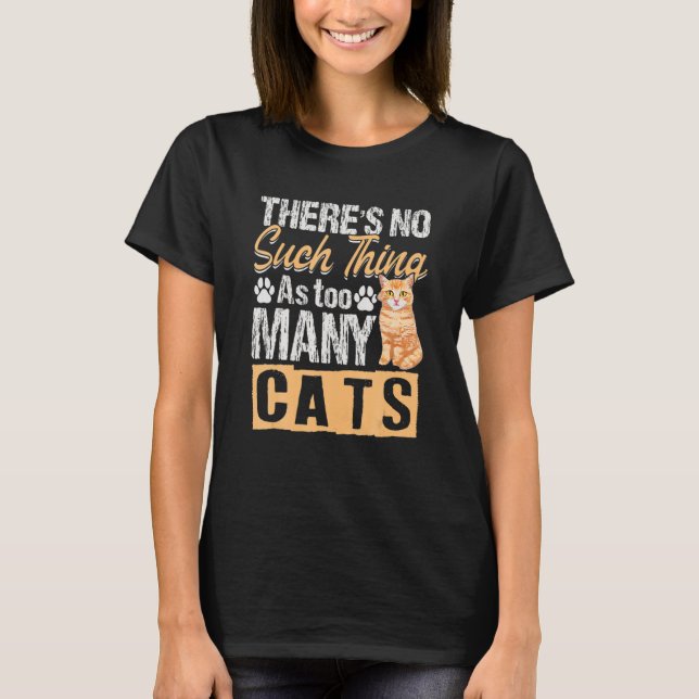 Camiseta Gato No Tal Como Muchos Gatos (Anverso)