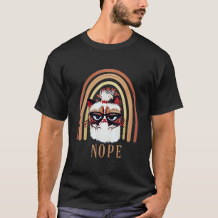 Camiseta Gato Nope Para Gato Gatito Enojado