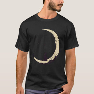 Camiseta Gato observando estrellas Media luna Estrella Relo