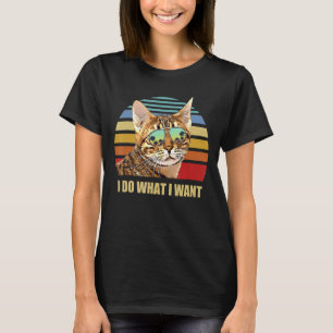 Camiseta Gato Ocicat Hago Lo Que Quiero Gato Gracioso