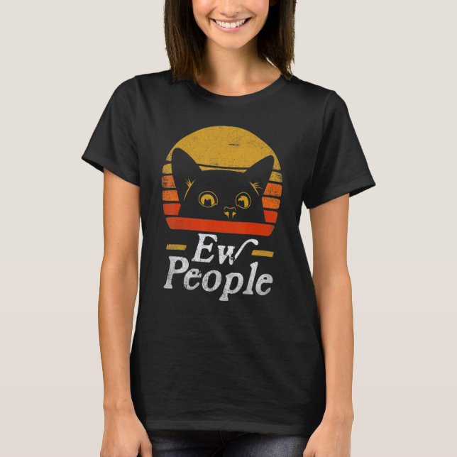 Camiseta Gato Octavo Estilo Gato Ew Gente Meowy Cat Lo (Anverso)