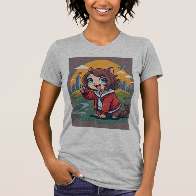 Camiseta Gato onfident: Una sonrisa perfecta (Anverso)