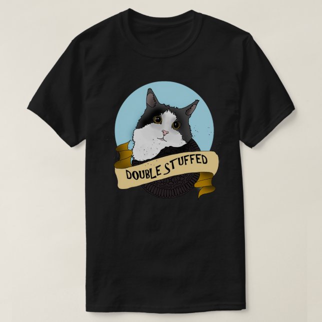Camiseta Gato Oreo Tuxedo Doble (Diseño del anverso)