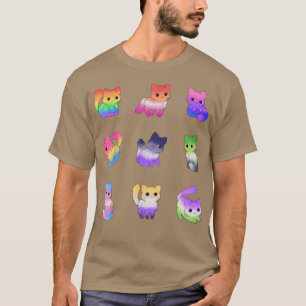 Camiseta Gato Orgullo Gay Arcoiris Amantes de mascotas LGBT