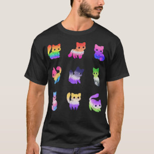 Camiseta Gato Orgullo Gay Arcoiris Tía Orgullo LGBT Mascota
