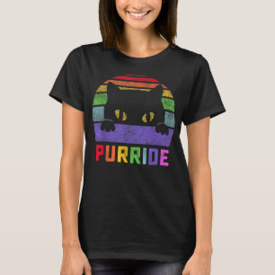 Camiseta Gato orgullo perseguir gay LGBTQ bandera arcoiris
