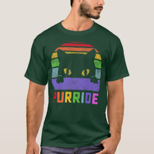 Camiseta Gato orgullo perseguir gay LGBTQ bandera arcoiris