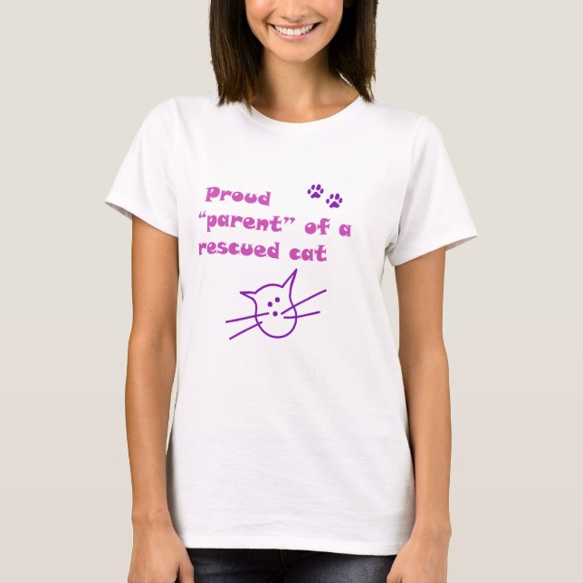 Camiseta gato orgulloso (Anverso)