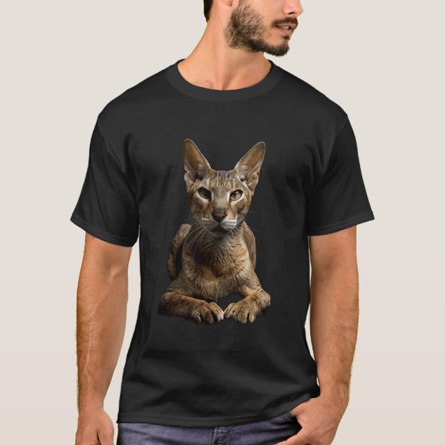 Camiseta Gato Oriental de Pelo Corto (Anverso)