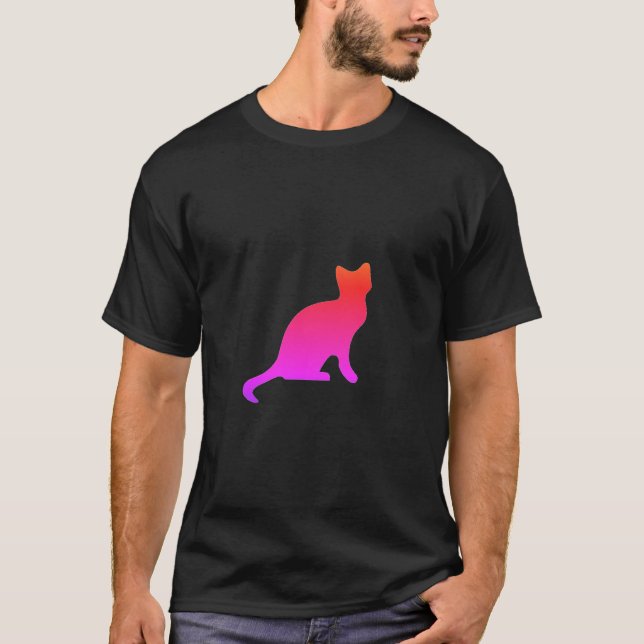 Camiseta Gato oscuro lindo (Anverso)