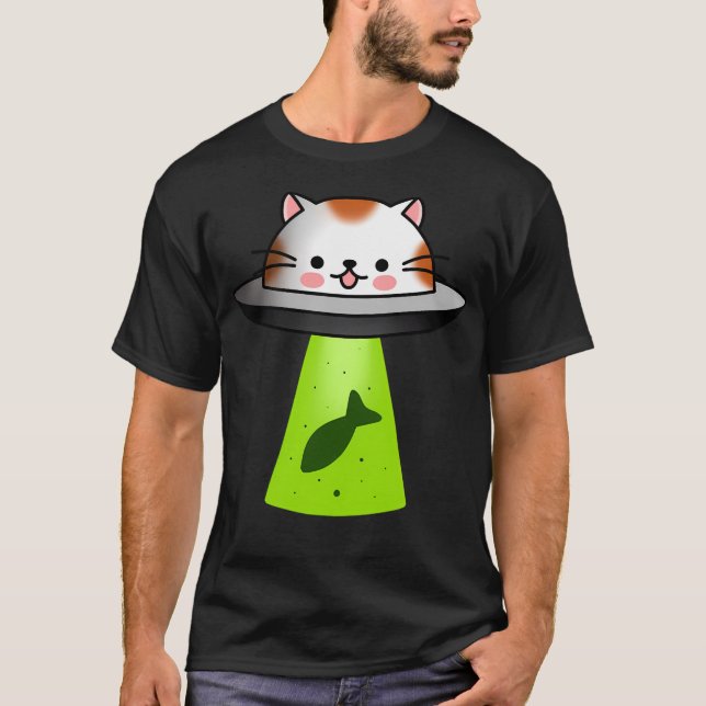 Camiseta Gato Ovni (Anverso)
